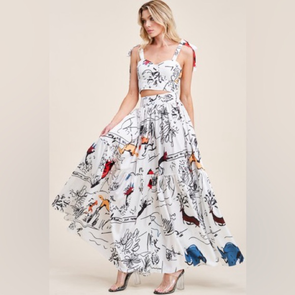 2 PIECE MAXI SKIRT SET